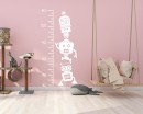 Robot Growth Chart Decal For Children